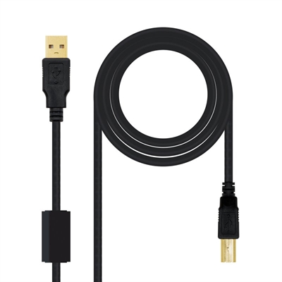 Cable Usb 20 Impresora Con Ferrita Negro 2 0 M